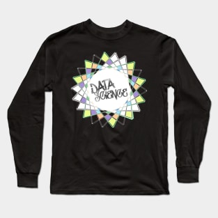 Data Science Graffiti | Abstract Geometric Street Art White Long Sleeve T-Shirt